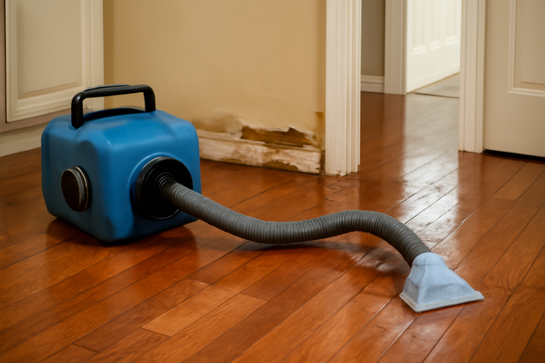 Hardwood Floor Water Extraction