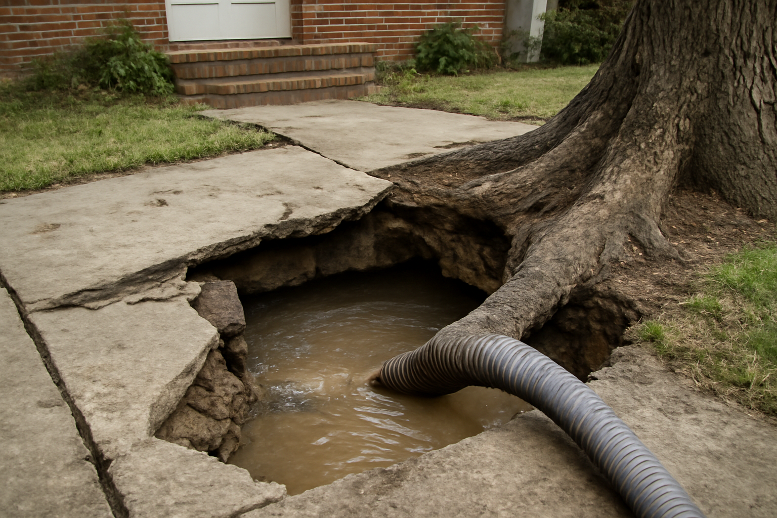 Tree Root Pipe Damage Water Removal in Rio, FL